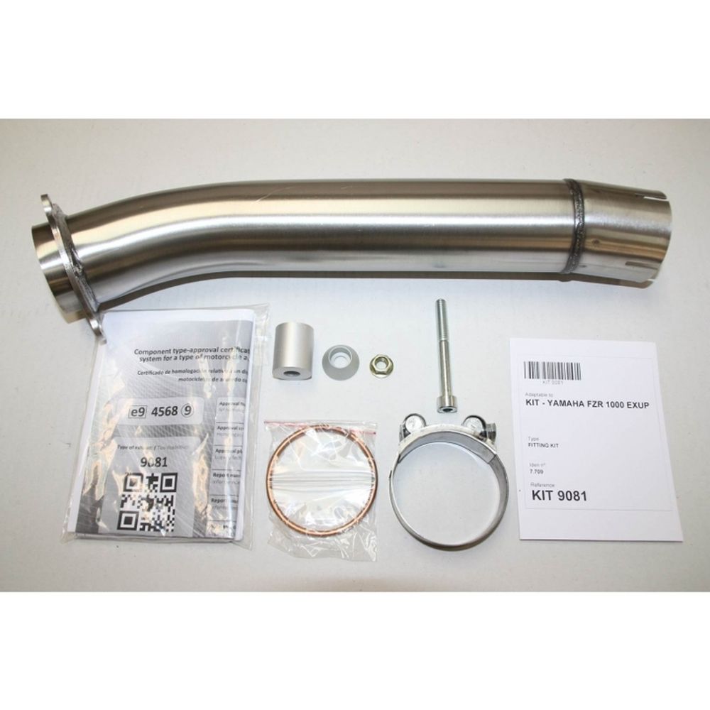 SP 1111326 IXIL Hexoval Endtopf Edelstahl / Endkappe Edelstahl schwarz - OY9081VSE    passend fuer YAMAHA FZR 1000