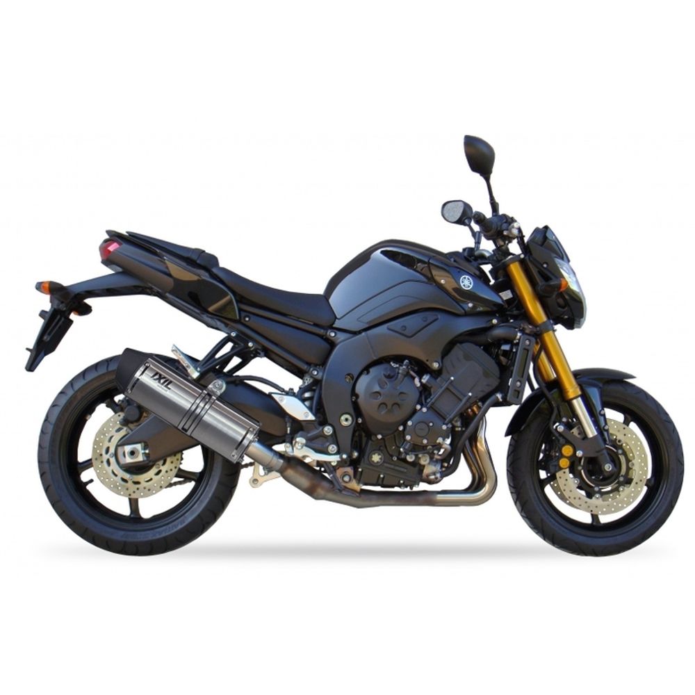 SP 1111328 IXIL Hexoval Endtopf Edelstahl / Endkappe Edelstahl schwarz - OY9088VSE    passend fuer YAMAHA FZ8 S