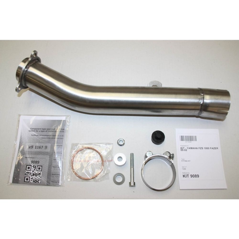 SP 1111329 IXIL Hexoval Endtopf Edelstahl / Endkappe Edelstahl schwarz - OY9089VSE    passend fuer YAMAHA FZS 1000