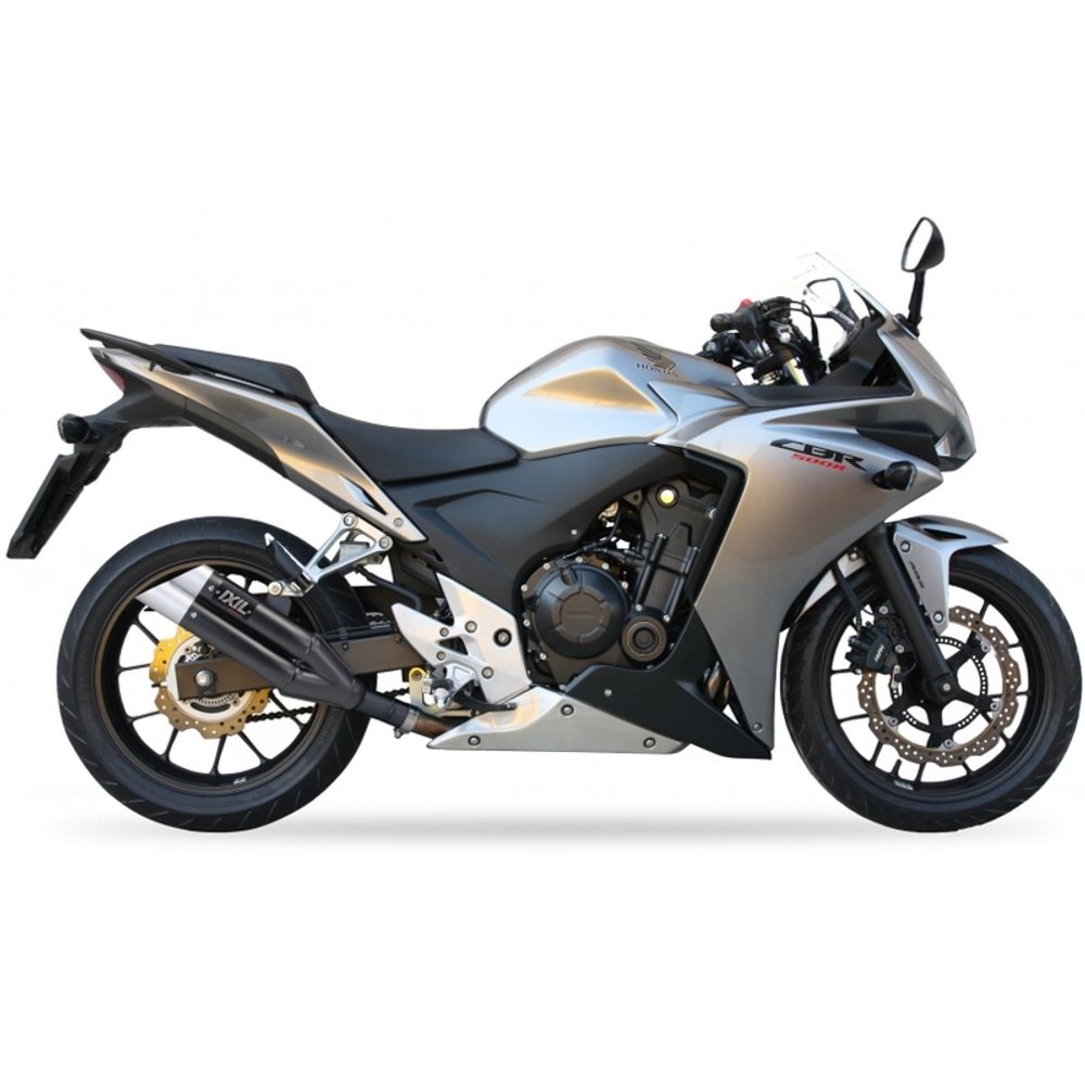 SP 1111364 IXIL Hyperlow Endtopf Edelstahl schwarz / Endkappe Aluminium - XH6333XB    passend fuer HONDA CB 500 F