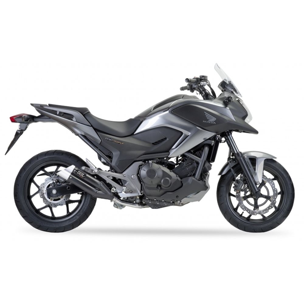 SP 1111368 IXIL Hyperlow Endtopf Edelstahl schwarz / Endkappe Aluminium - XH6362XB    passend fuer HONDA NC 750 X