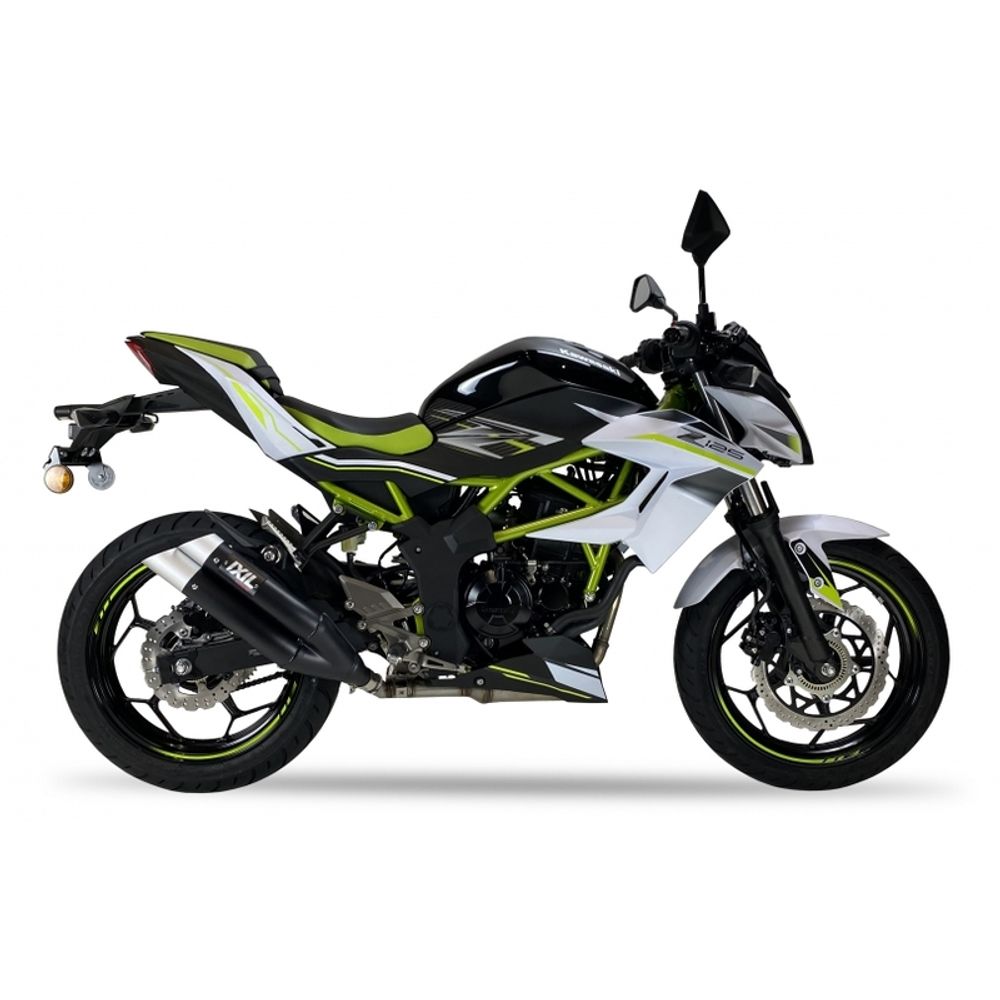 SP 1111370 IXIL Hyperlow Endtopf Edelstahl schwarz / Endkappe Aluminium - XK7337XB    passend fuer KAWASAKI NINJA 250 SL