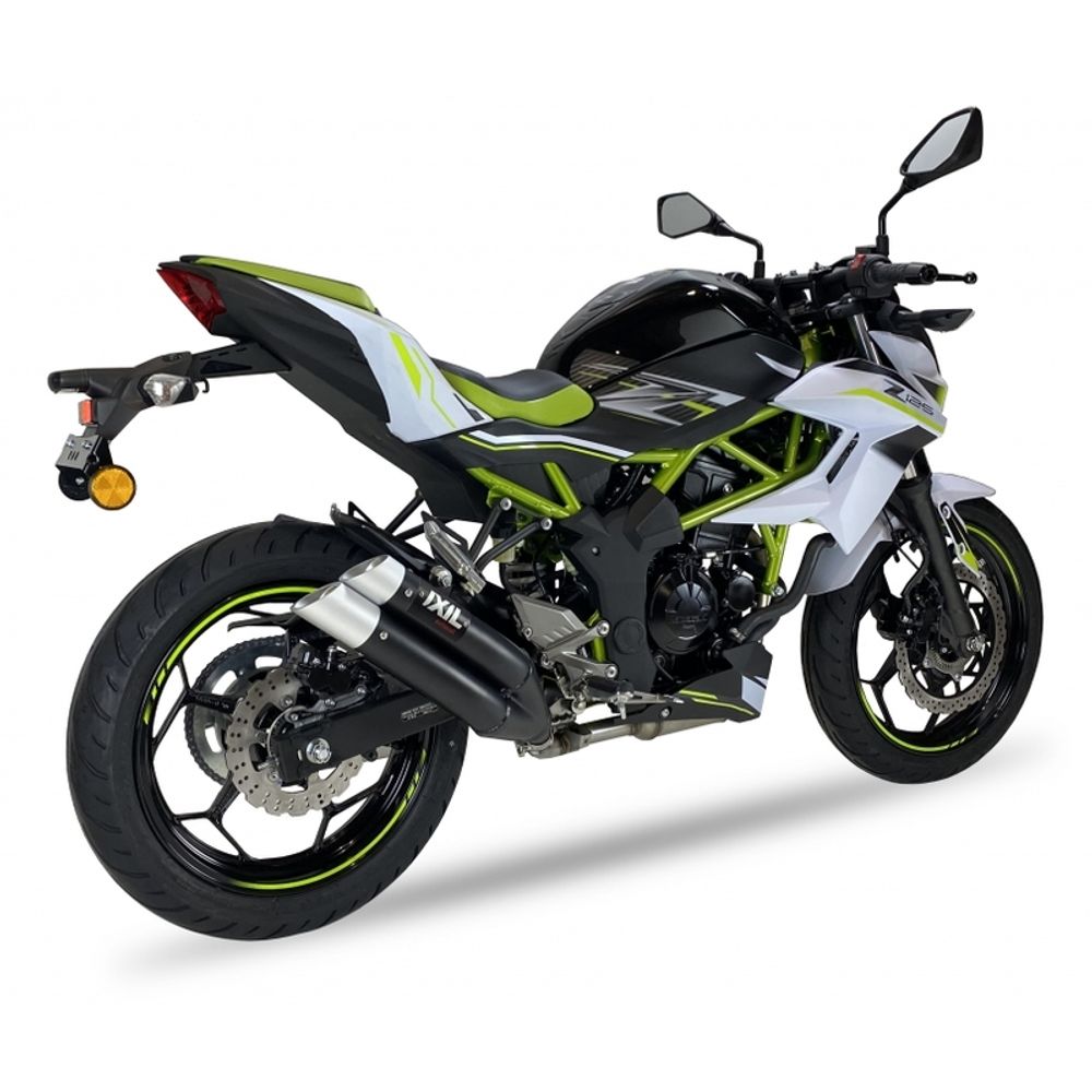 SP 1111370 IXIL Hyperlow Endtopf Edelstahl schwarz / Endkappe Aluminium - XK7337XB    passend fuer KAWASAKI NINJA 250 SL