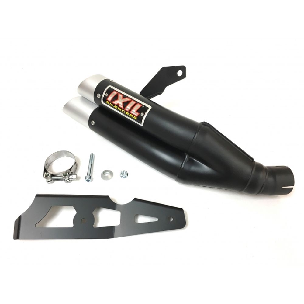 SP 1111375 IXIL Hyperlow Endtopf Edelstahl schwarz / Endkappe Aluminium - XK7372XB    passend fuer KAWASAKI Z 900