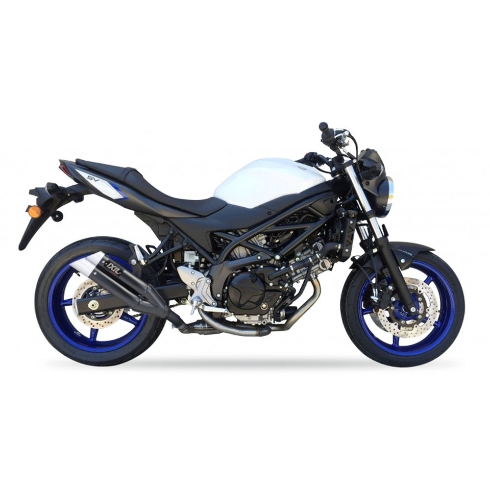 SP 1111377 IXIL Hyperlow Endtopf Edelstahl schwarz / Endkappe Aluminium - XS8333XB    passend fuer SUZUKI SV 650