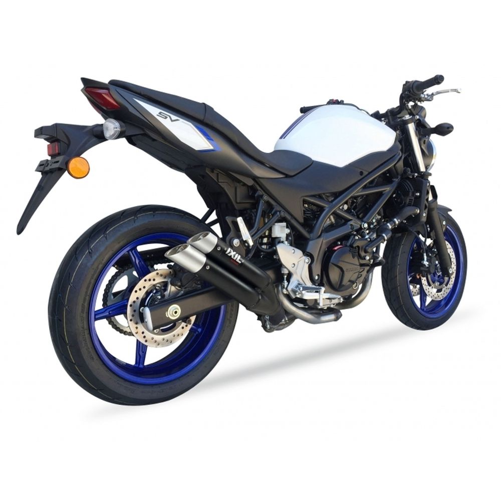 SP 1111377 IXIL Hyperlow Endtopf Edelstahl schwarz / Endkappe Aluminium - XS8333XB    passend fuer SUZUKI SV 650