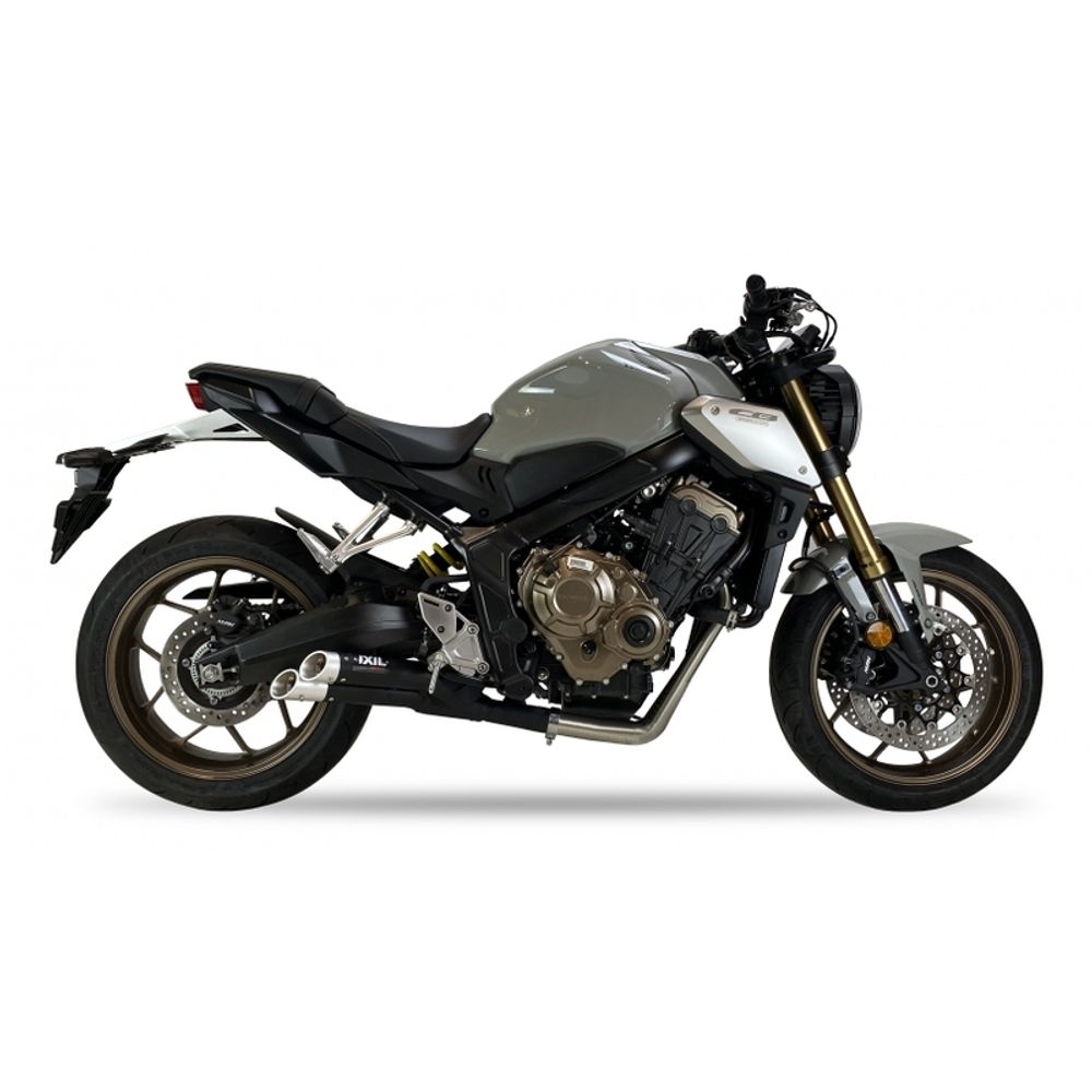 SP 1111392 IXIL Hyperlow Komplettanlage  Edelstahl schwarz / Aluminium poliert - XH6342XB    passend fuer HONDA CBR 650 R