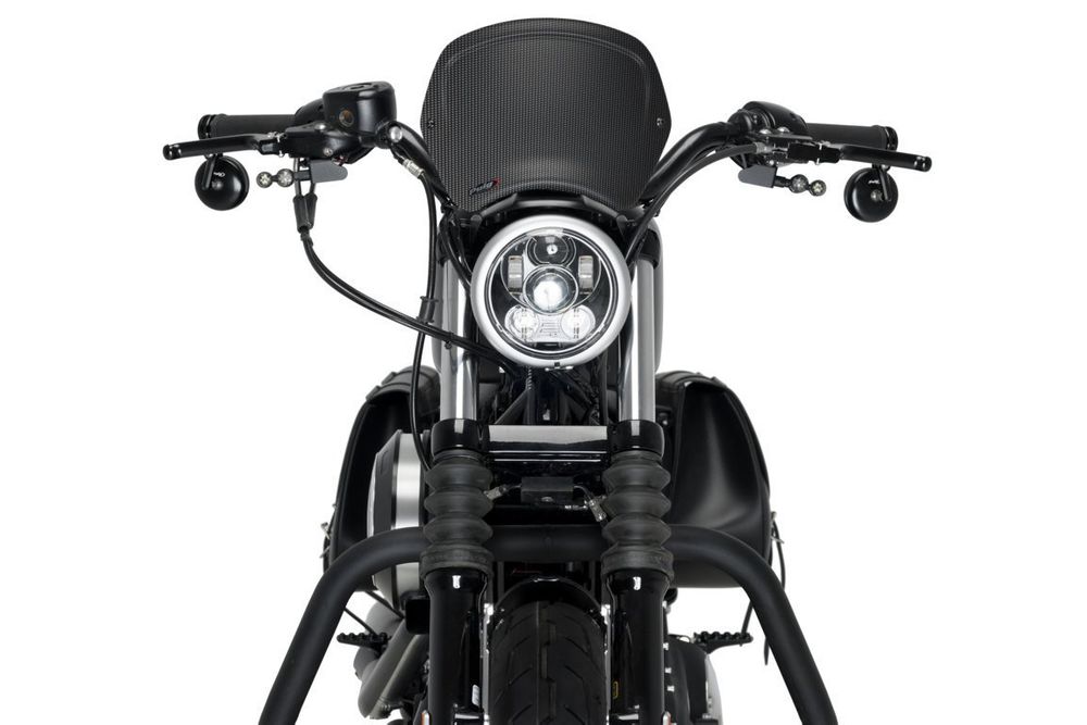 Puig 1351C Frontplatte  Kompatibel/Ersatz für HARLEY DAVIDSON SPORTSTER 883 IRON XL883N Carbon look