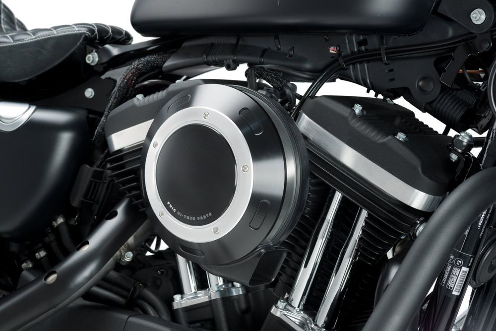 PUIG 9993N Filterabdeckungen  passend fuer HARLEY DAVIDSON SPORTSTER 883 IRON XL883N Schwarz