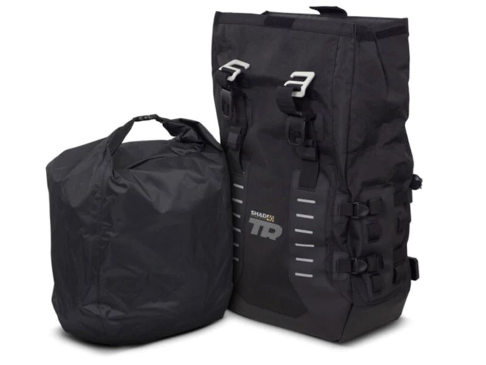 SP 1117861 SHAD TR40 Soft Adventure Packtaschen  passend fuer HONDA FORZA 750 Schwarz