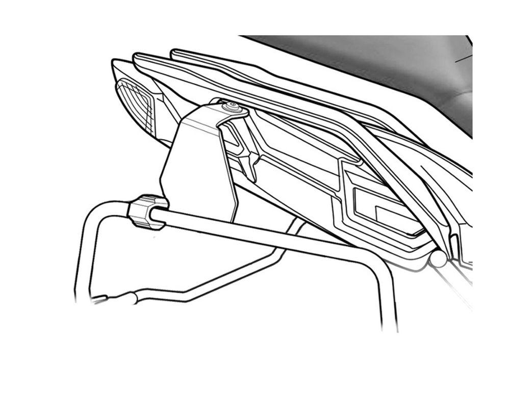 SP 1125158 SHAD 4P Befestigungs-Kit  passend fuer KAWASAKI VERSYS 650