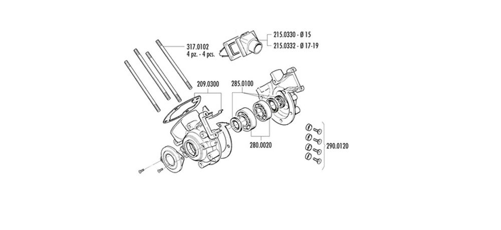SP 1125915 POLINI Motor Kurbelgehäuse  passend fuer PEUGEOT 103