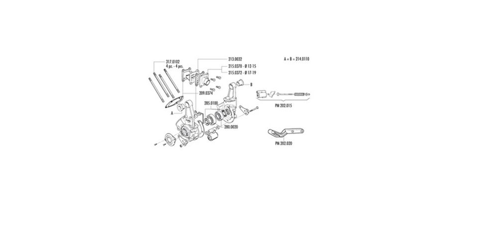 SP 1125916 POLINI Motor Kurbelgehäuse mit Zubehör PGT  passend fuer PEUGEOT 103