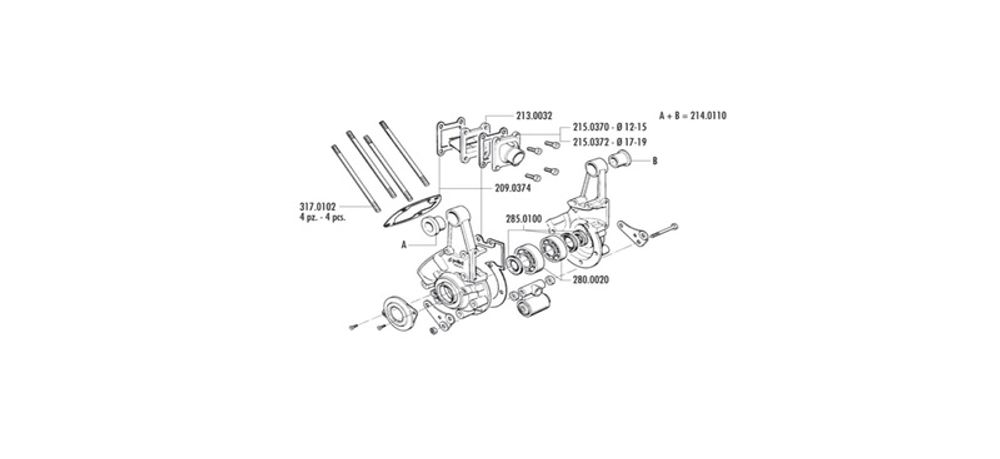 SP 1125918 POLINI Motorgehäuse SPX mit kompletter Unterstützung  passend fuer PEUGEOT GL10
