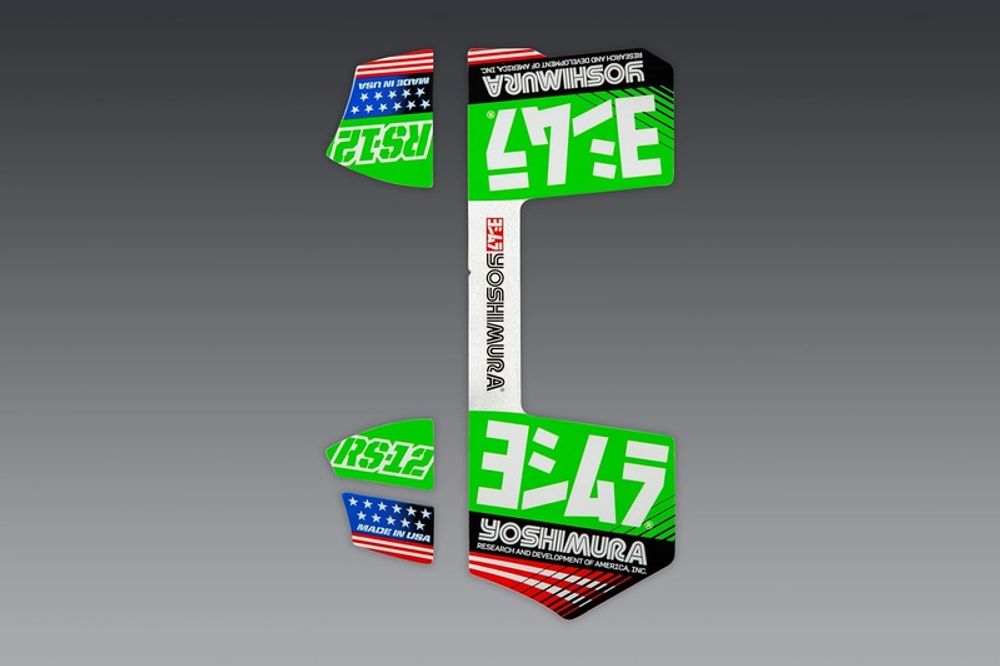 SP 1127047002 YOSHIMURA RS-12 Aufkleber Kit    passend fuer   Grün