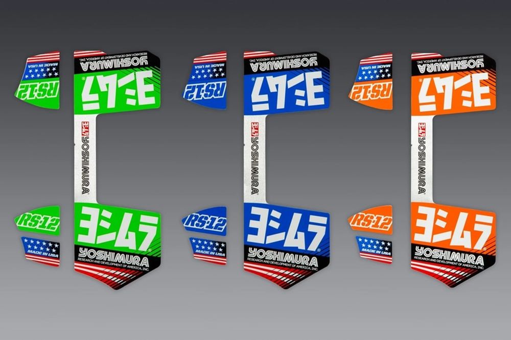 SP 1127047003 YOSHIMURA RS-12 Aufkleber Kit    passend fuer   Blau