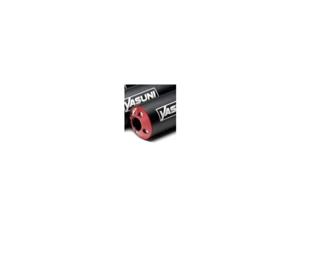 SP 1128803002 YASUNI Komplett-Auspuffanlage Alu Schwarz / Alu Rot    passend fuer PEUGEOT 103