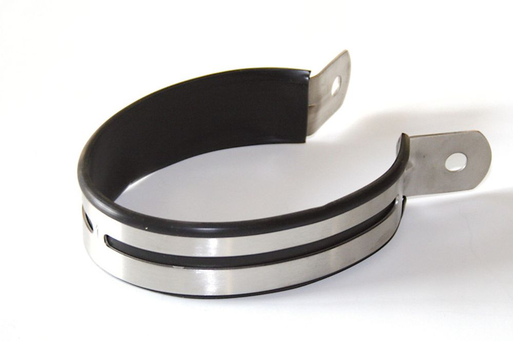 SP 1139106001 IXIL Auspuffschelle Edelstahl, poliert, oval    passend fuer   Silber
