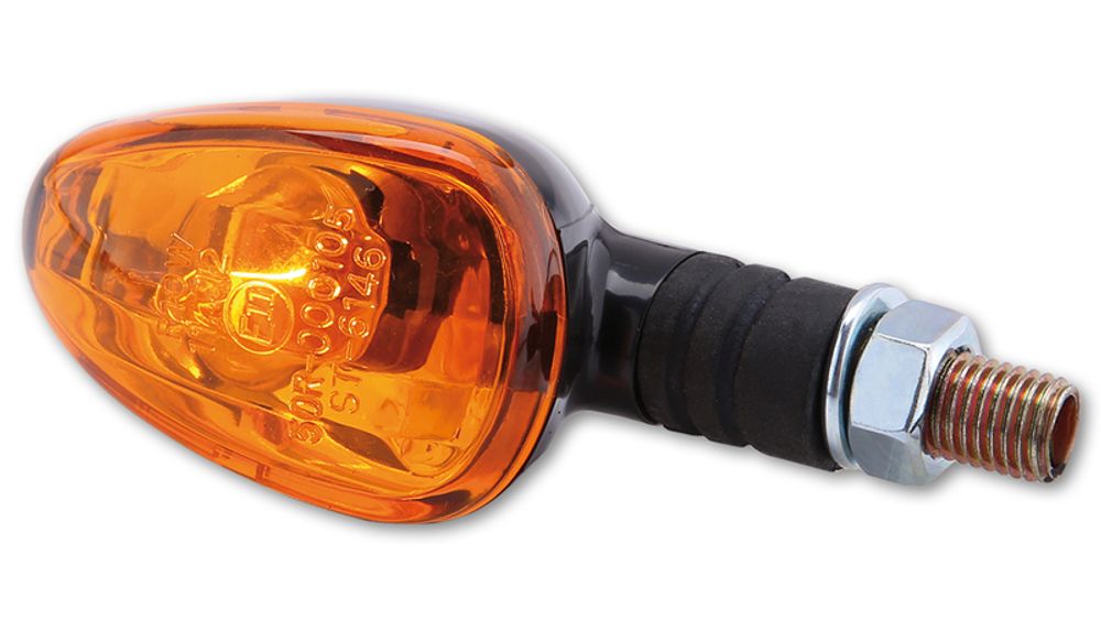 SP 1139370 HIGHSIDER smart Little Duke Mini Blinker Schwarz/Orange E-Geprüft (Paar)  passend fuer KAWASAKI ELIMINATOR 500 Schwarz &