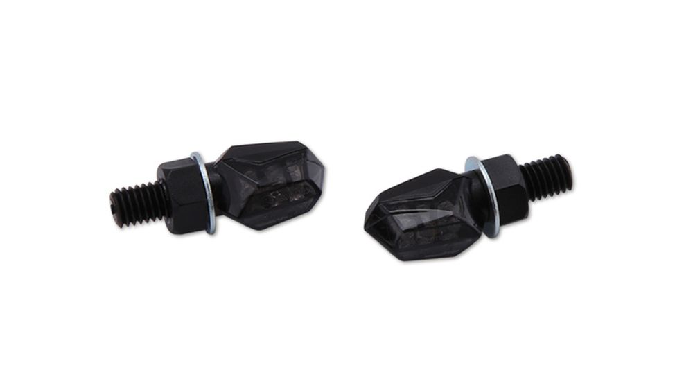 SP 1139691 HIGHSIDER smart Tiny LED Blinker Schwarz/Getönt E-geprüft (Paar)  passend fuer KAWASAKI Z 400 ABS Schwarz &