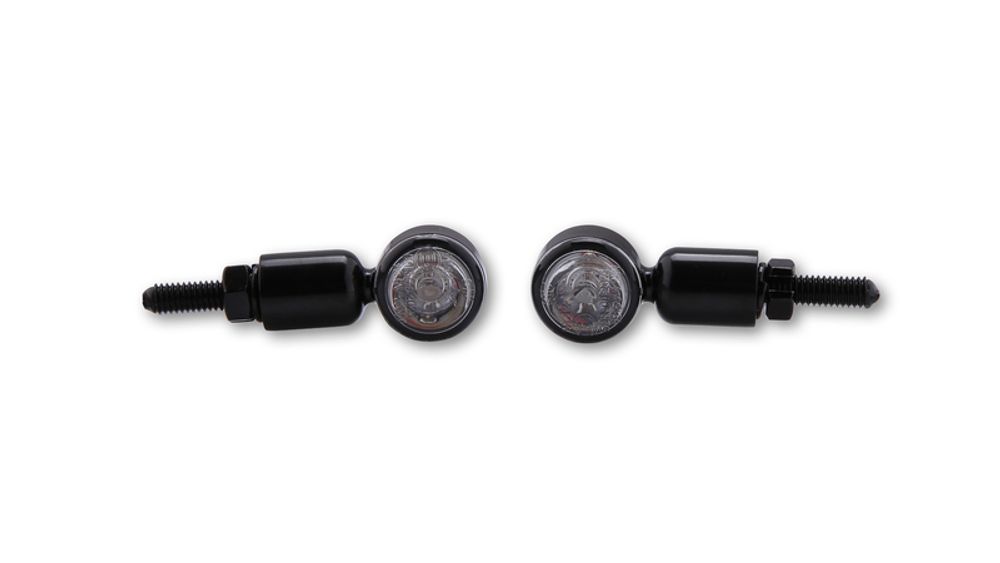 SP 1139806 HIGHSIDER smart MC 1 LED Blinker Schwarz/Transparent E-geprüft (Paar)  passend fuer KAWASAKI Z 900 RS Schwarz &