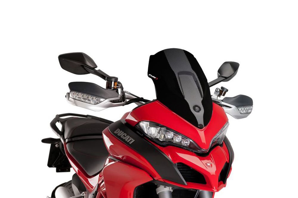 PUIG 7622C Sportscheibe  passend fuer DUCATI MULTISTRADA 1200 Carbon look