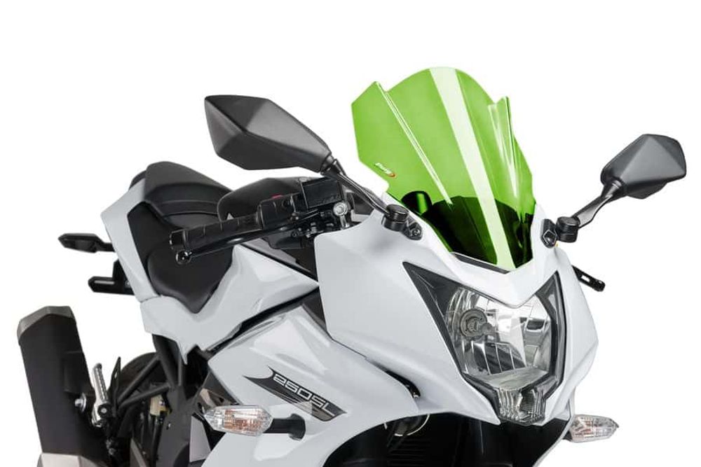 PUIG 7630V Z-Racing Scheibe  passend fuer KAWASAKI NINJA 250SL Grün