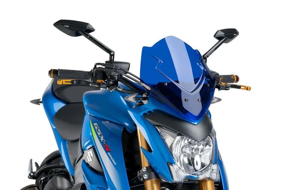 PUIG 7653A Windschutzscheibe New Generation Sport  passend fuer SUZUKI GSX-S1000 Blau