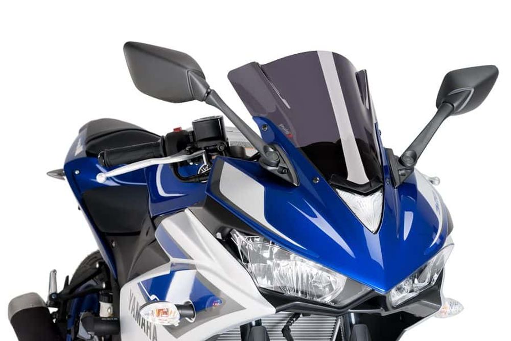 PUIG 7649F Z-Racing Scheibe  passend fuer YAMAHA YZF-R3 Stark getönt