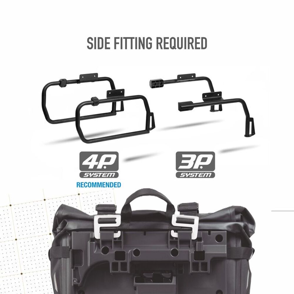 SP 1149068 SHAD Wasserdichte Taschen Terra TR30  passend fuer HONDA X-ADV 750 Schwarz