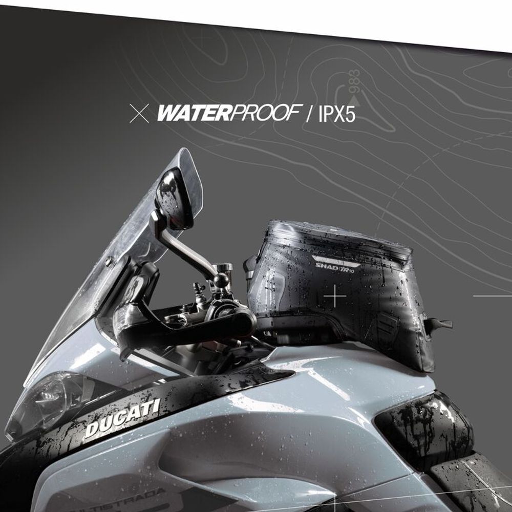 SP 1149071 SHAD TR10CL Wasserdichtes Tankrucksack-Klicksystem   passend fuer   Schwarz