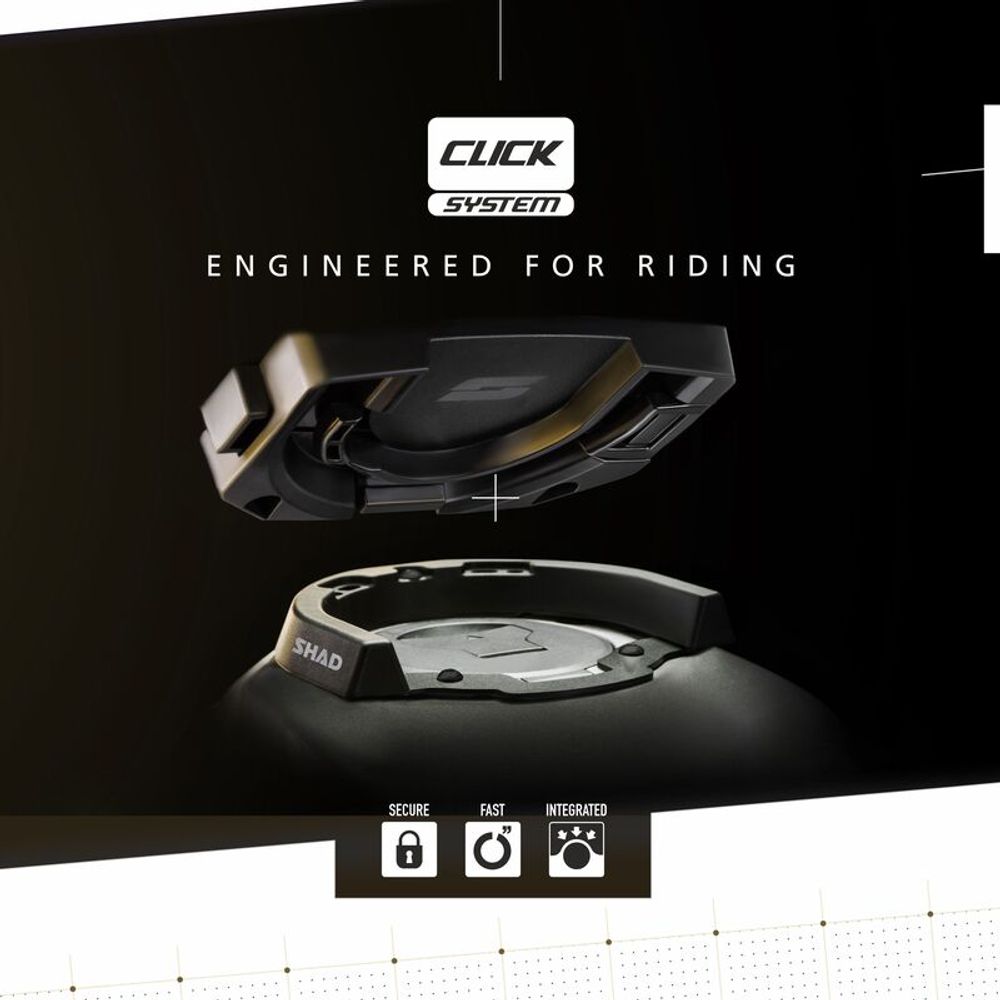 SP 1149071 SHAD TR10CL Wasserdichtes Tankrucksack-Klicksystem   passend fuer   Schwarz