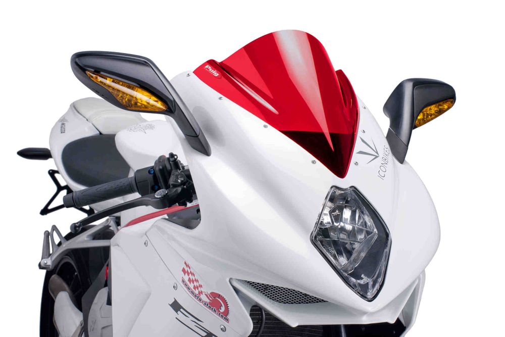 PUIG 5651R Z-Racing Scheibe  passend fuer MV AGUSTA F3 675 Rot