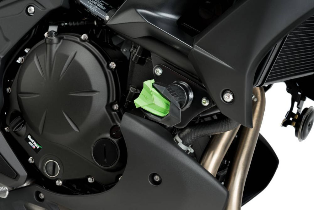 PUIG 7714N Sturzpads R19  passend fuer KAWASAKI VERSYS 650 Schwarz