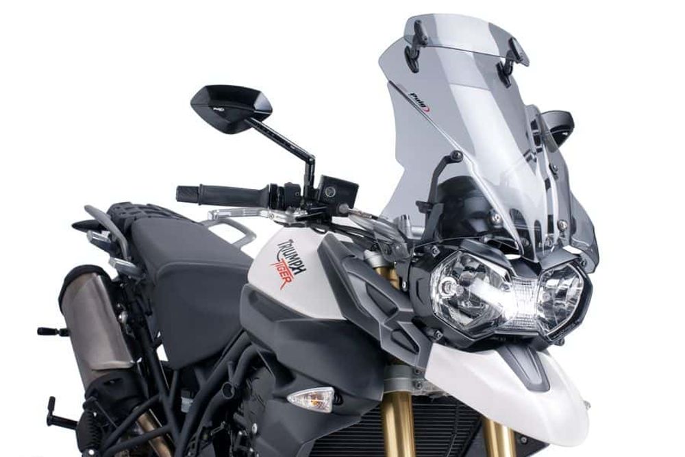 PUIG 5918H Tourenscheibe mit Spoilerscheibe  passend fuer TRIUMPH TIGER 800 Getönt
