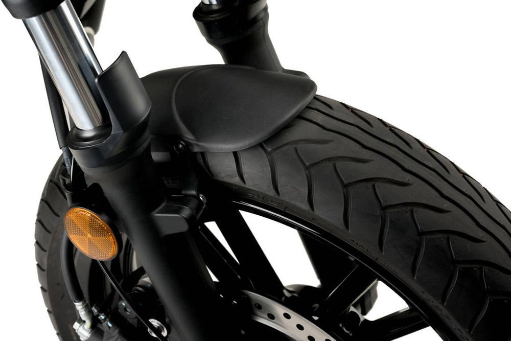 PUIG 3817N VORDERER KOTFLÜGEL DES gefrästes Blech  passend fuer KAWASAKI VULCAN S Schwarz