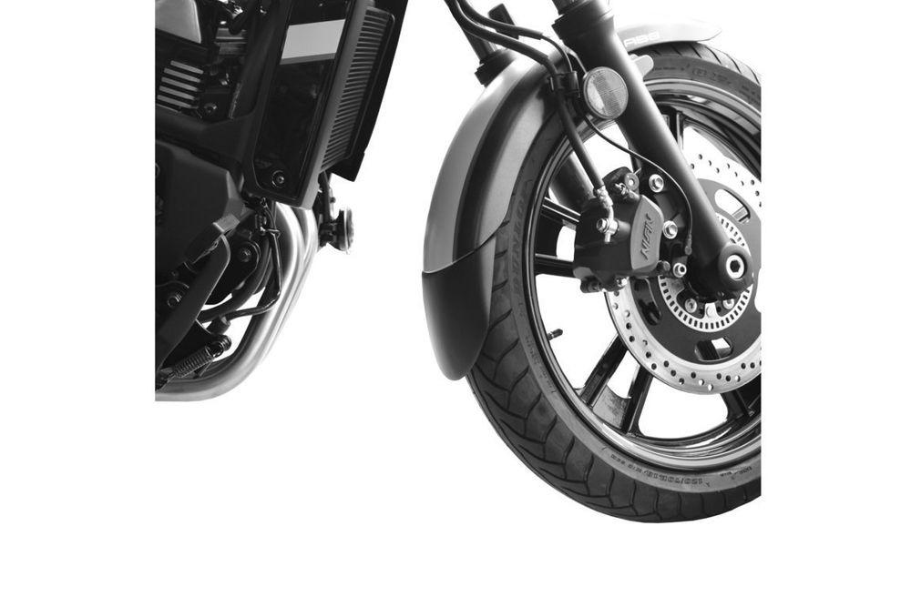 PUIG 9024N Verlängerung des vorderen Schutzblechs  passend fuer KAWASAKI VULCAN S Schwarz