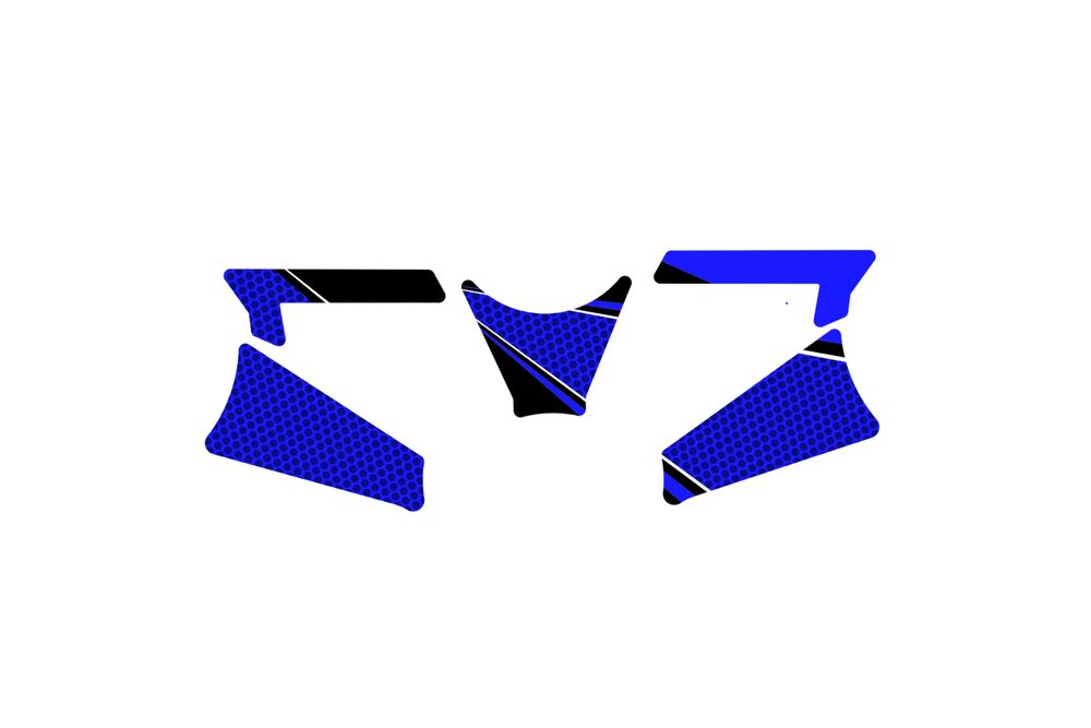 PUIG 6897A Radikal Yoke Protector  passend fuer TRIUMPH DAYTONA 675 Blau
