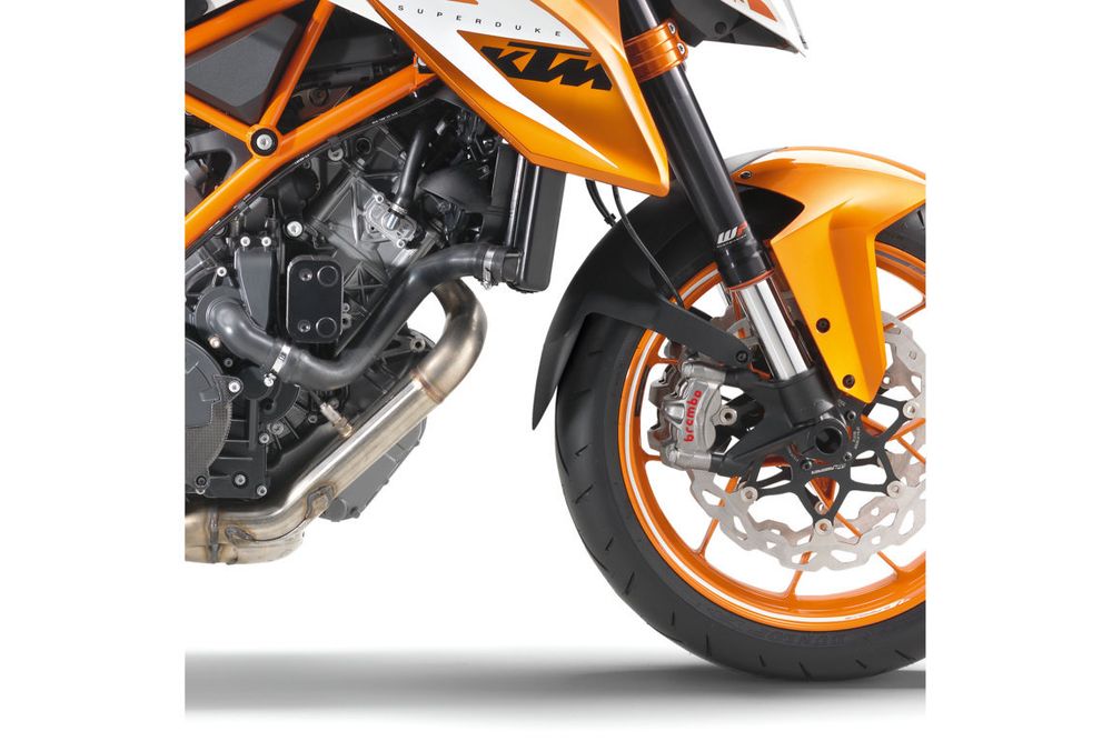 PUIG 9025N Verlängerung des vorderen Schutzblechs  passend fuer KTM 1290 SUPERDUKE R Schwarz