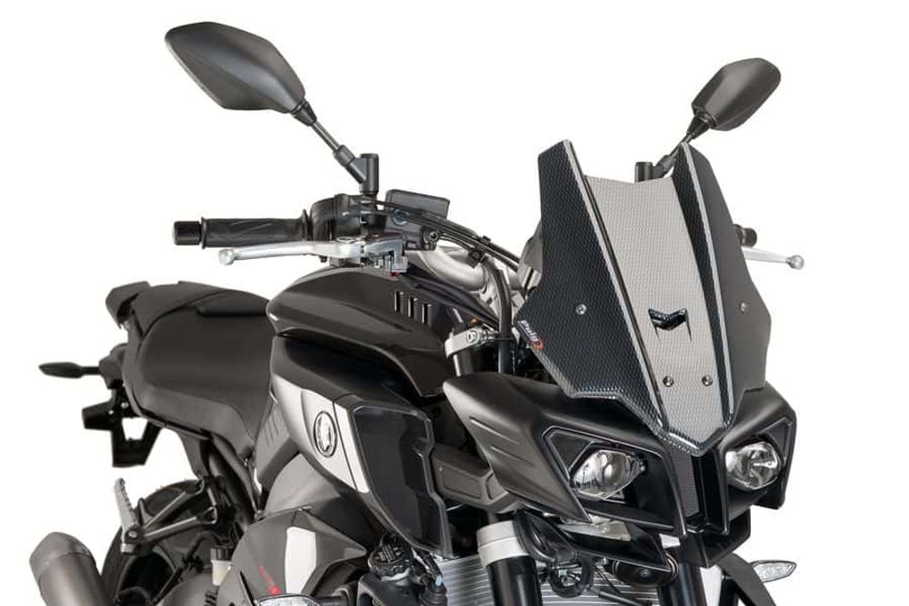 PUIG 8917C Tourenscheibe  passend fuer YAMAHA MT-10 Carbon look