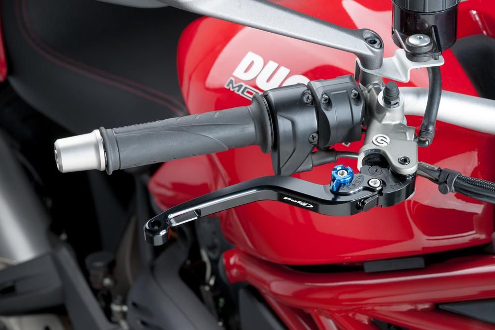 Brems-Kupplungshebel Puig Kawasaki Z 900RS (ZR900C) 2018- schwarz lang starr