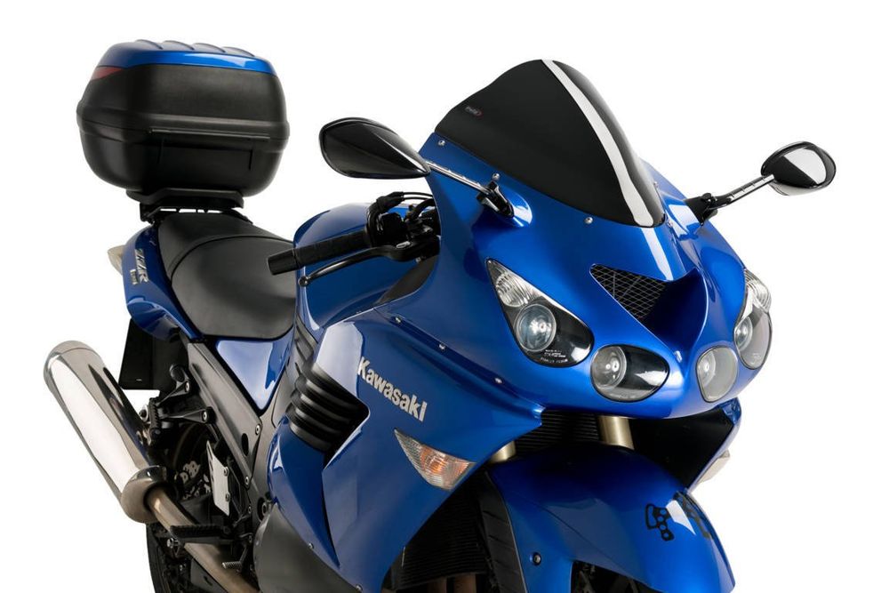 PUIG 4057N Racingscheibe  passend fuer KAWASAKI ZZR1400 Schwarz