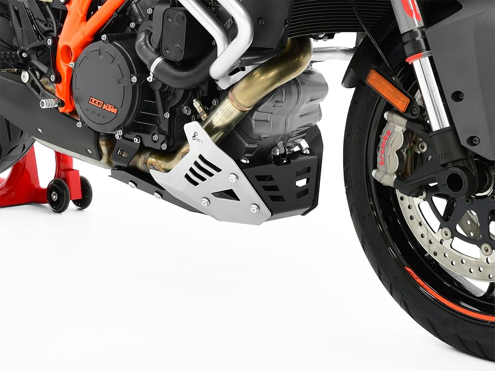 Ibex 10003160 Kompatibel/Ersatz für Motorschutz KTM 1290 Super Duke GT BJ 2016-21 Silber