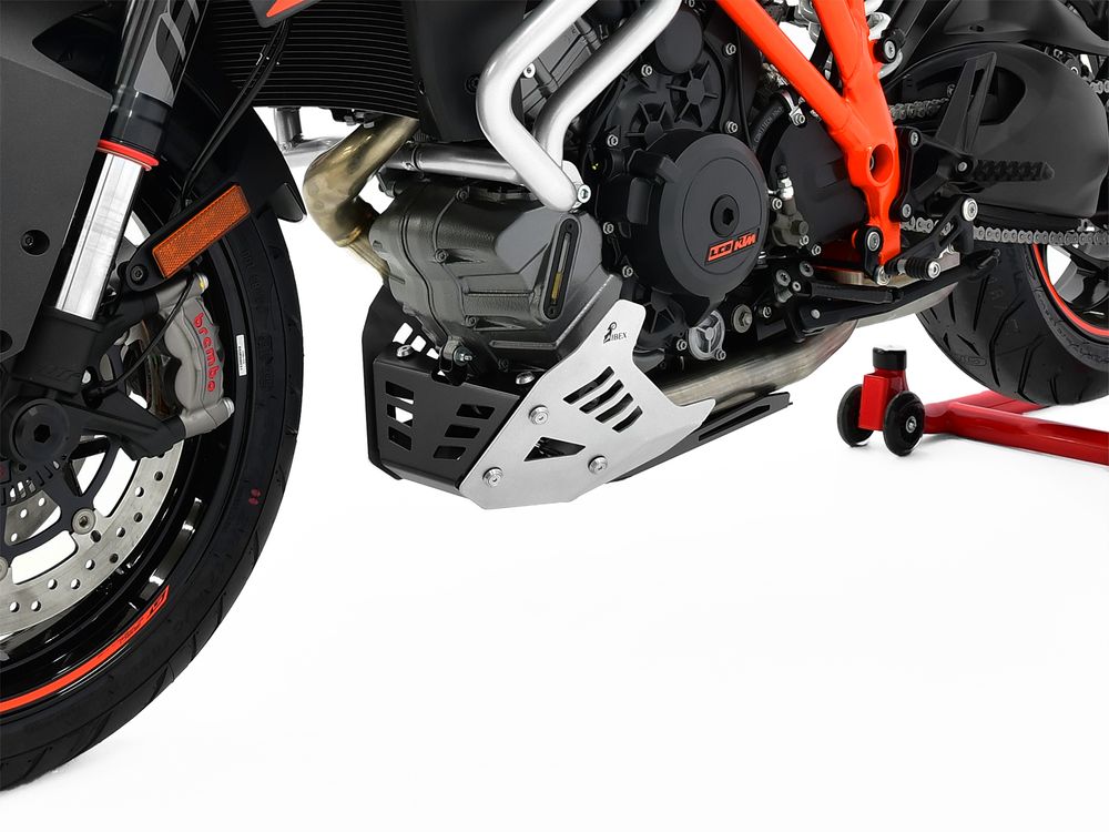 Ibex 10003160 Kompatibel/Ersatz für Motorschutz KTM 1290 Super Duke GT BJ 2016-21 Silber