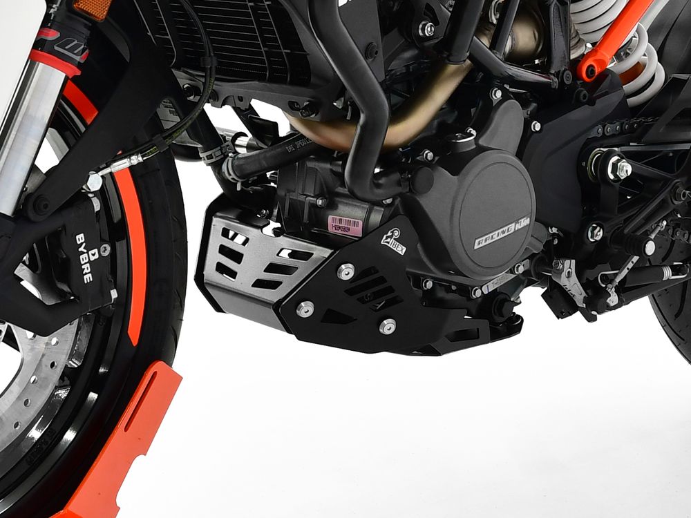 Ibex 10003188 Kompatibel/Ersatz für Motorschutz KTM 125 Duke BJ 2017-22 Schwarz