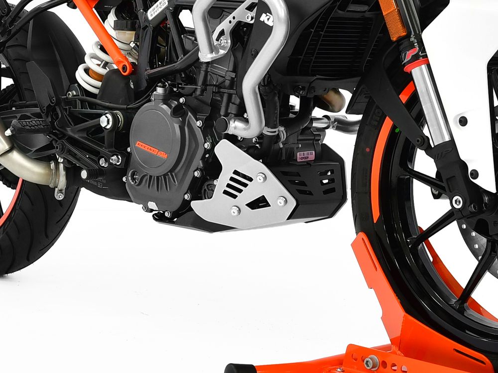 Ibex 10003187 Kompatibel/Ersatz für Motorschutz KTM 125 Duke BJ 2017-22 Silber