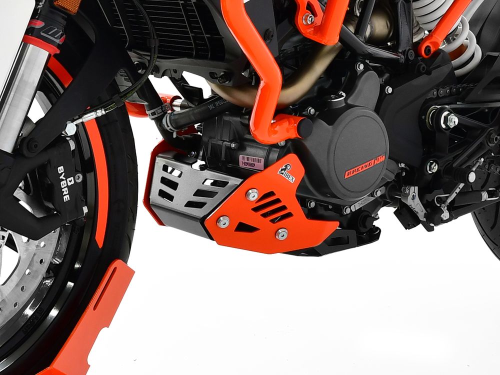 Ibex 10003189 Kompatibel/Ersatz für Motorschutz KTM 125 Duke BJ 2017-22 Orange