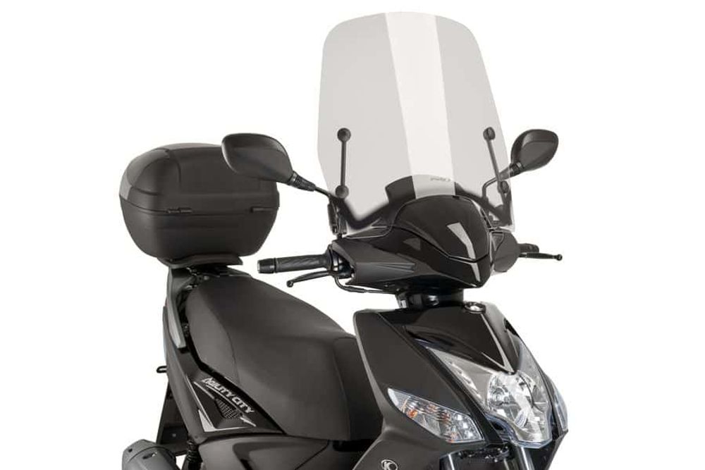 PUIG 9241W Rollerscheibe T.S.  passend fuer KYMCO AGILITY 125 CITY+ Transparent