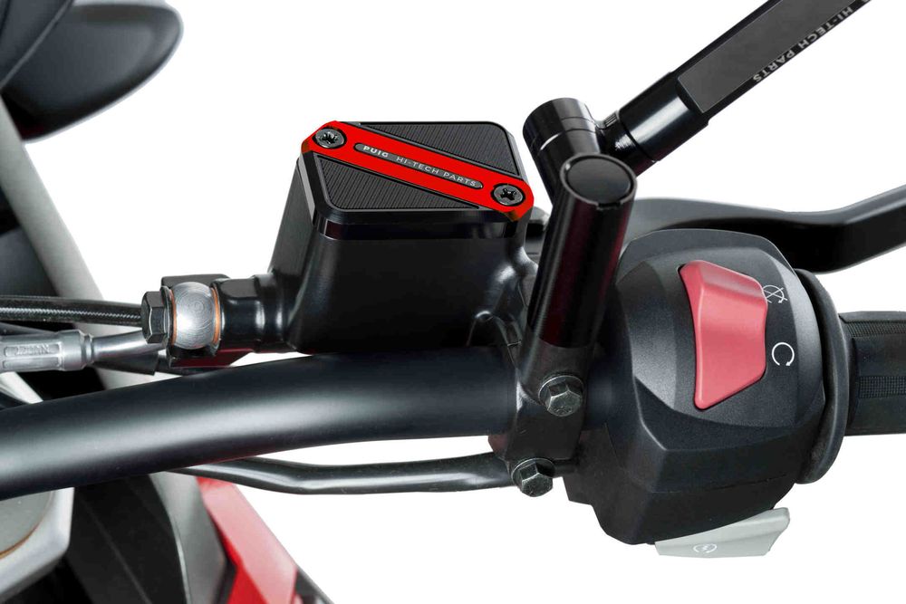 PUIG 9612R Vorderer Bremsflüssigkeitsbehälterdeckel  passend fuer BMW G310R Rot
