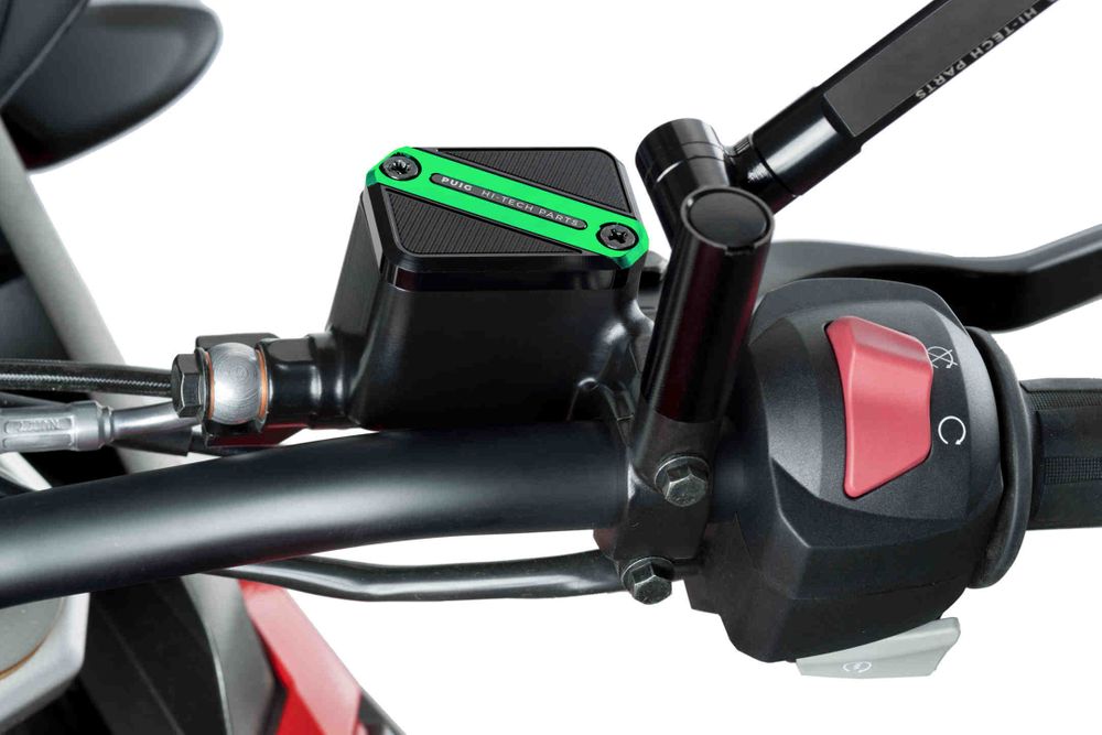 PUIG 9612V Vorderer Bremsflüssigkeitsbehälterdeckel  passend fuer BMW G310R Grün